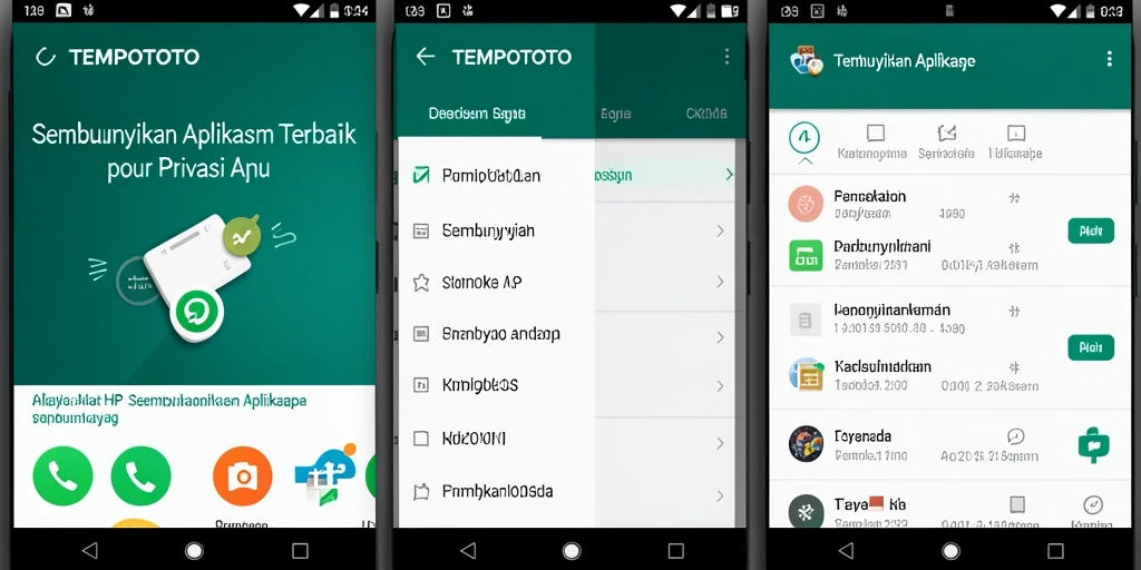 Tampilan antarmuka utama aplikasi TEMPOTOTO yang menawan dan sederhana.